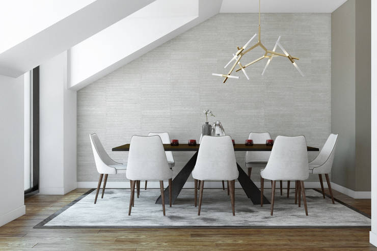  Dining room by DZINE & CO, Arquitectura e Design de Interiores