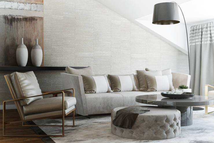  Living room by DZINE & CO, Arquitectura e Design de Interiores