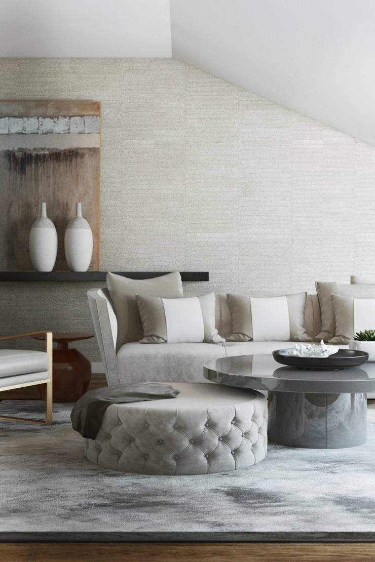  Living room by DZINE & CO, Arquitectura e Design de Interiores