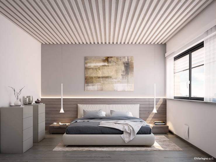 Habitaciones de estilo  por Marlegno