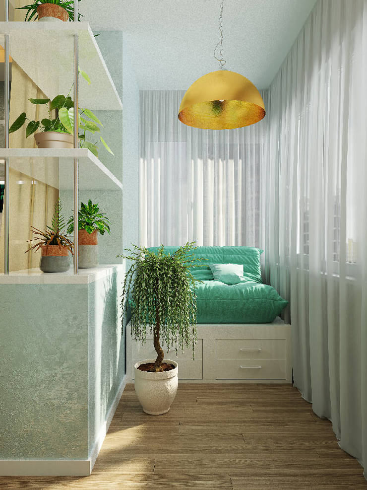 Chambre de style  par Гузалия Шамсутдинова | KUB STUDIO