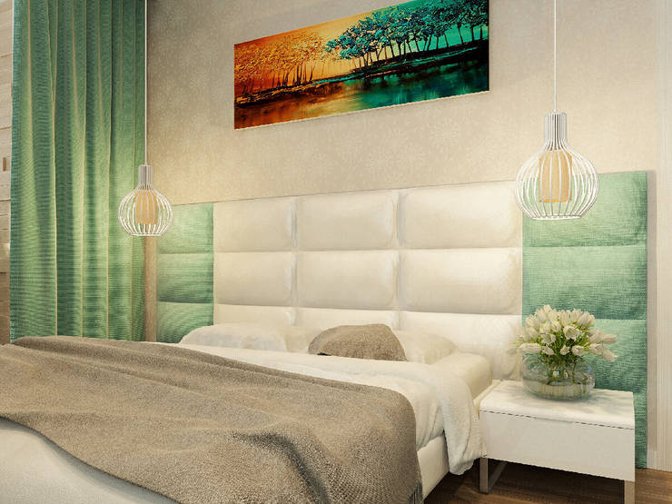 Chambre de style  par Гузалия Шамсутдинова | KUB STUDIO