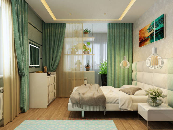 Chambre de style  par Гузалия Шамсутдинова | KUB STUDIO