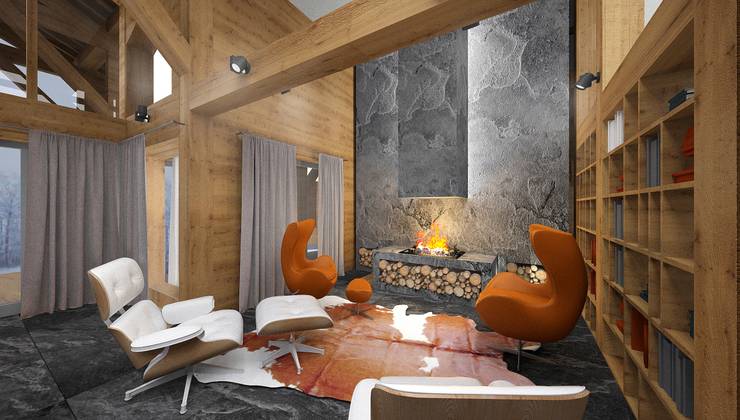  غرفة المعيشة تنفيذ ARCHDUET&DA