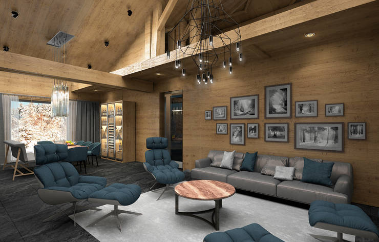  غرفة المعيشة تنفيذ ARCHDUET&DA