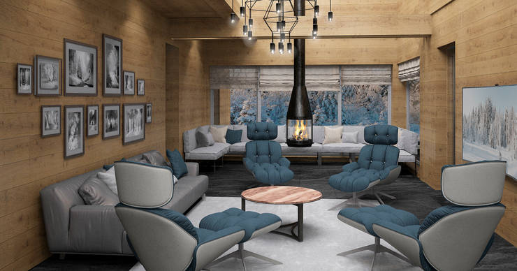  غرفة المعيشة تنفيذ ARCHDUET&DA