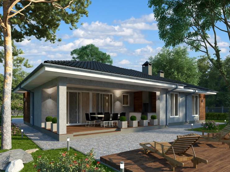 Casas de campo de estilo  por Vesco Construction