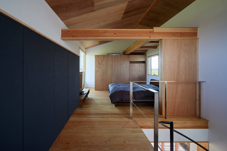 Спальни в . Автор – ARTBOX建築工房一級建築士事務所