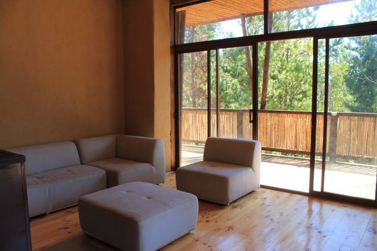  غرفة المعيشة تنفيذ Kimche Arquitectos