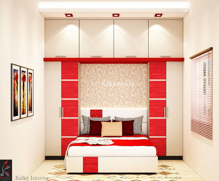 What are some small bedroom design and storage ideas for Indian homes?