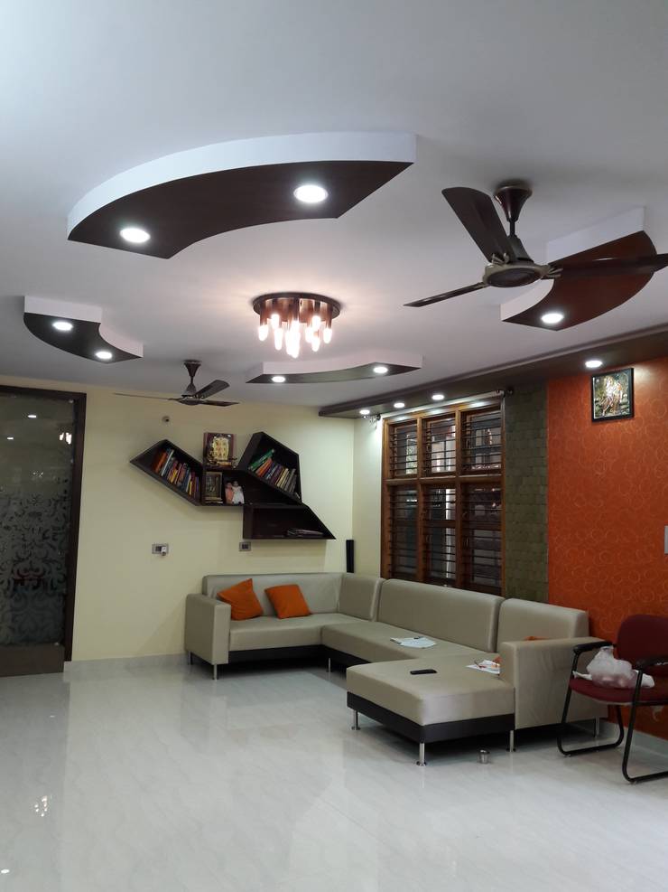 Salas de estilo  por Pebblewood.in