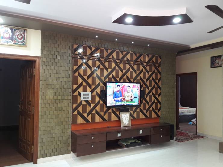 Salas de estilo  por Pebblewood.in