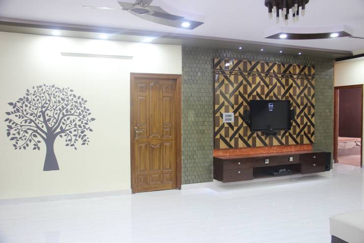 Salas de estilo  por Pebblewood.in