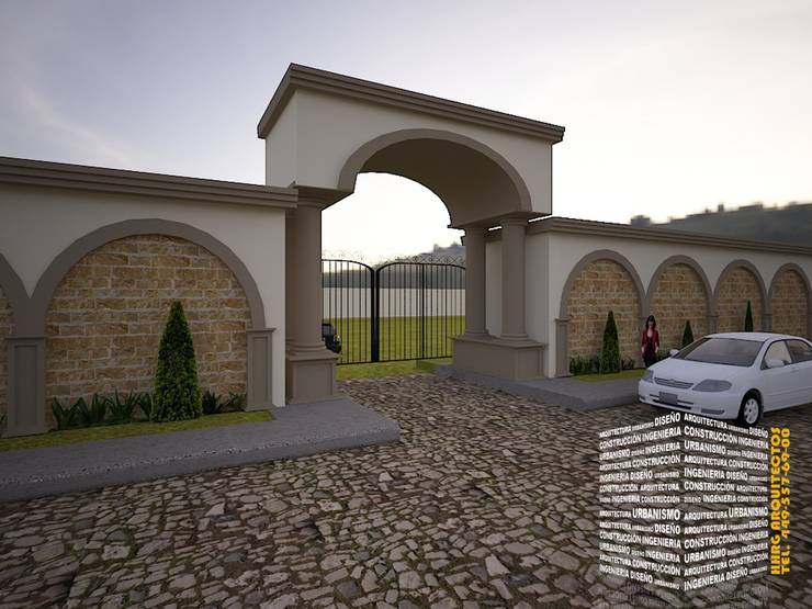 Fachadas con arcos: para casas pequeñas y grandes