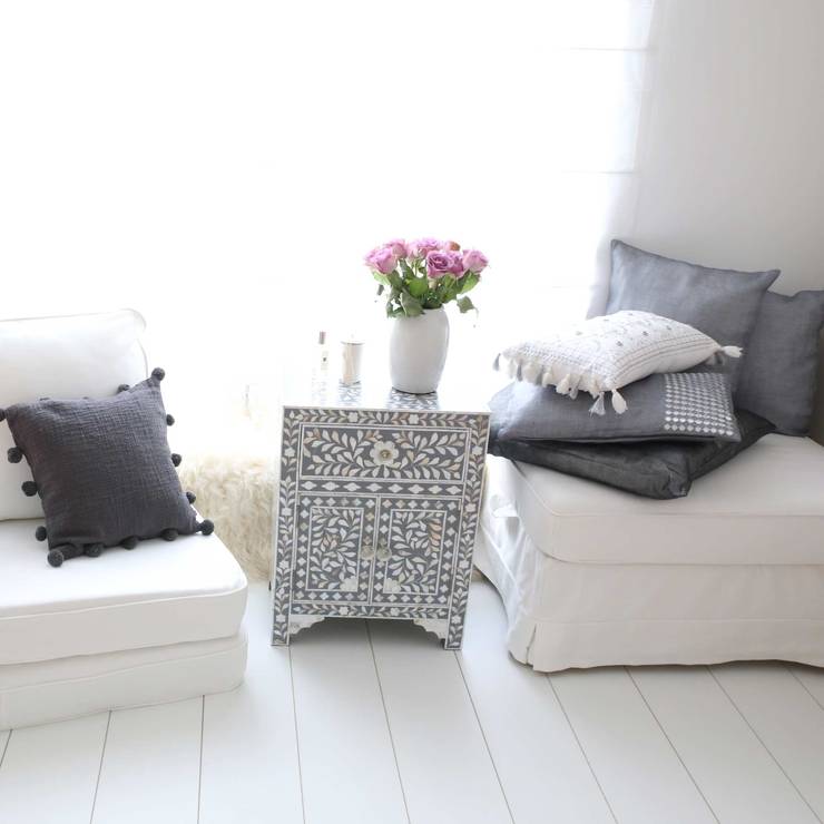 zenza dekokissen kissen sofakissen grau oriental ethno boho soulbirdee