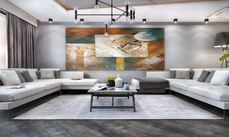 VERO CONCEPT MİMARLIK – Kalafatoğlu Villa İç Mekan:  tarz Oturma Odası