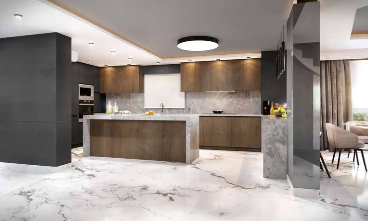 VERO CONCEPT MİMARLIK – Kalafatoğlu Villa İç Mekan:  tarz Mutfak