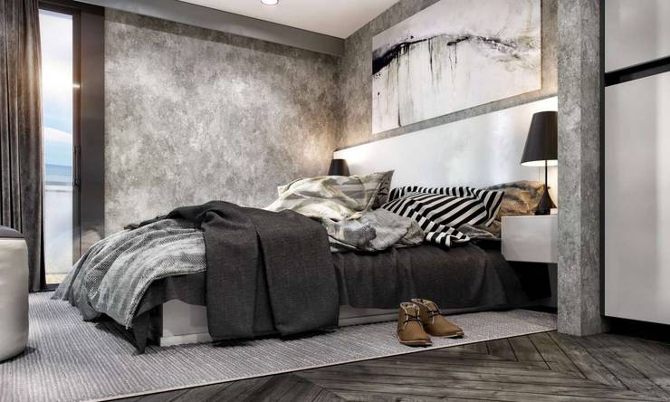 VERO CONCEPT MİMARLIK – Kalafatoğlu Villa İç Mekan:  tarz Yatak Odası