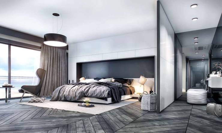 VERO CONCEPT MİMARLIK – Kalafatoğlu Villa İç Mekan:  tarz Yatak Odası