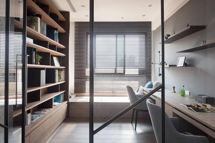 台中市室内设计师精心打造:三款充满温度的透明书房设计