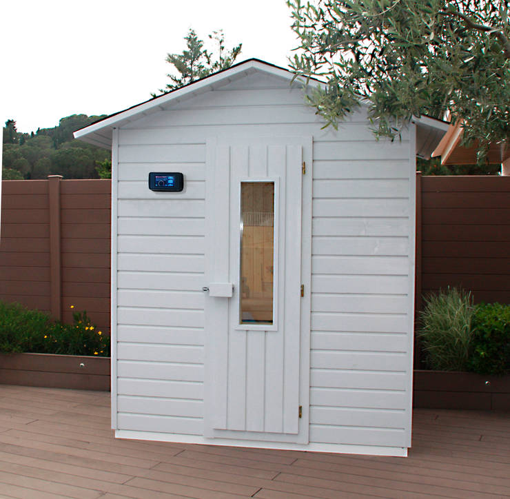Fabricación, venta e instalación de Saunas de exterior fabricadas a medida de Saunas Durán homify