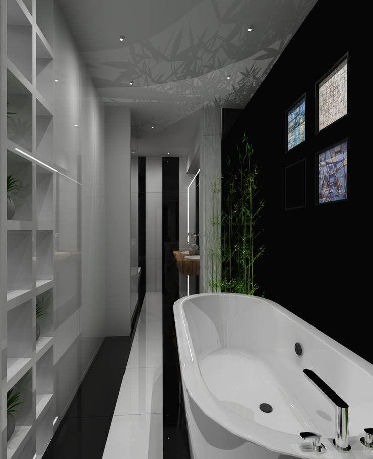  حمام تنفيذ Angelourenzzo - Interior Design , إسكندينافي   