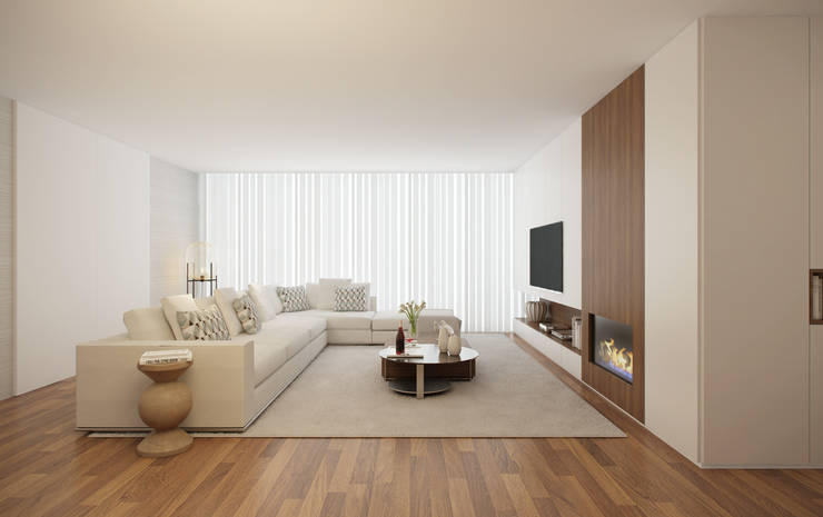 411 - Design e Arquitectura de Interioresが手掛けたリビング