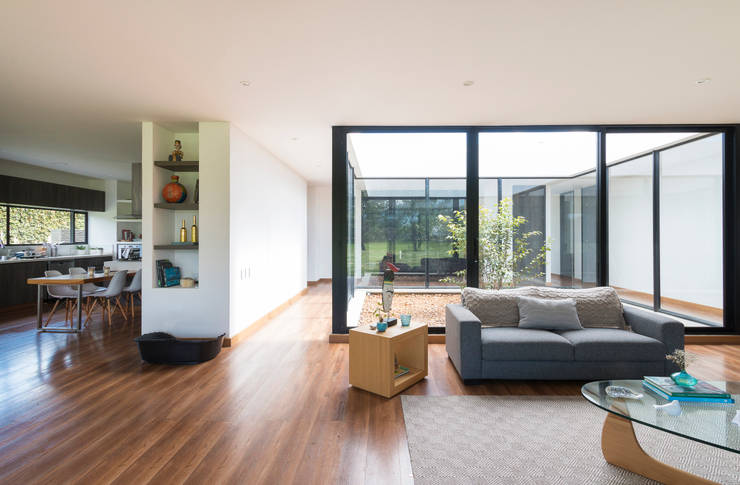 Livings de estilo  por David Macias Arquitectura & Urbanismo