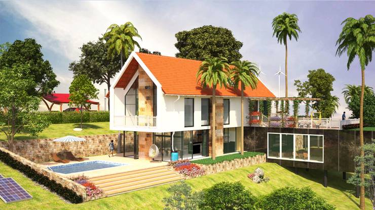 Casa di campagna in stile  di A.BORNACELLI