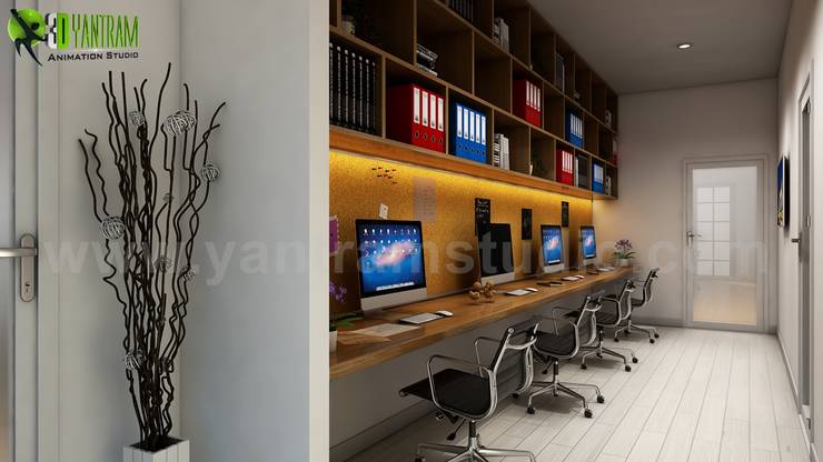 The Best 3d Computer Room Interior Design Ideas By Yantram