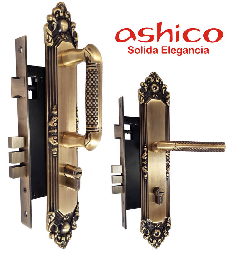 Cerraduras de puerta principal de Bronce Solido de Industrial de