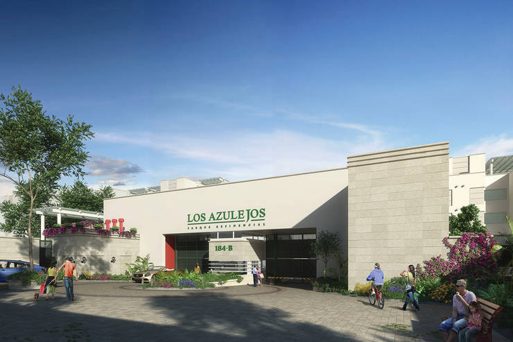 Parque Residencial Los Azulejos: Casas de estilo  por Bienes Raices Gaia
