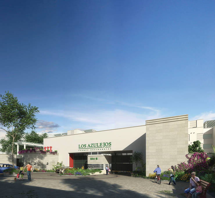 Parque Residencial Los Azulejos: Casas de estilo  por Bienes Raices Gaia