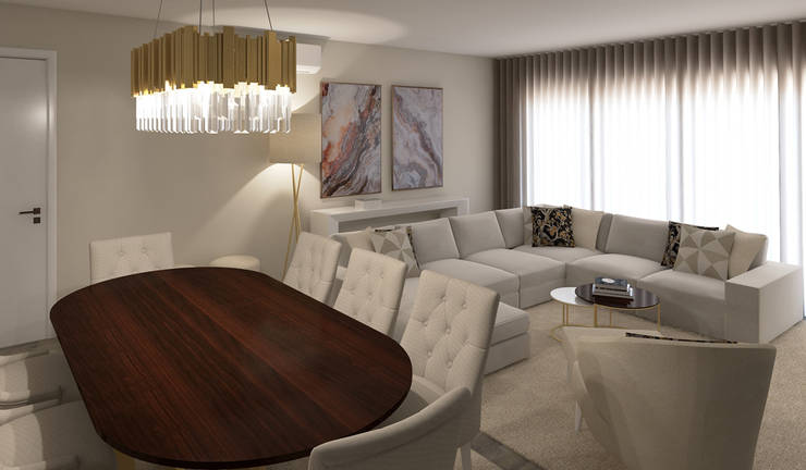 Comedores de estilo  por Ana Andrade - Design de Interiores, Moderno   