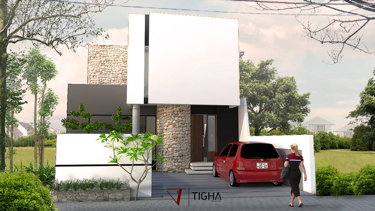 3 Desain Minimalis Unik Rumah 2 Lantai di Gresik