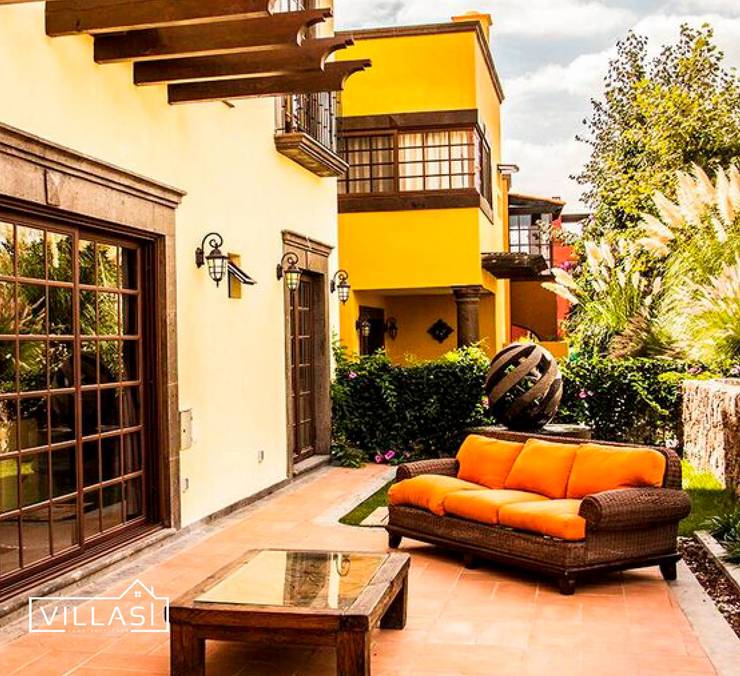 Villa Golden en San Miguel de Allende: Terrazas de estilo  por VillaSi Construcciones