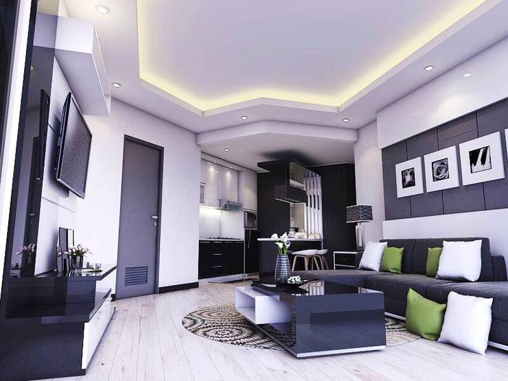 Living room: Ruang Keluarga by Maxx Details