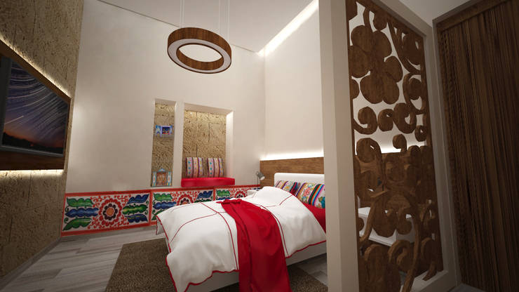 Hotel Boutique Centro Histórico: Dormitorios de estilo  por Armo Dezain