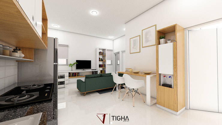 Dining Room: Ruang Makan by Tigha Atelier