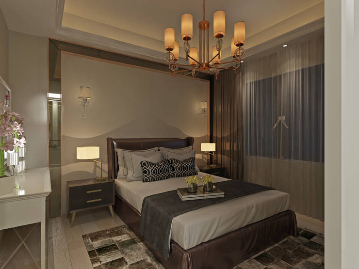 50GR Mimarlık – Küçükçekmece Yatak Odası :  tarz Yatak Odası