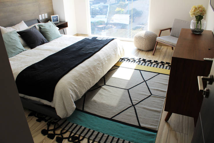 City room: Recámaras pequeñas de estilo  por S P A C E L A B 