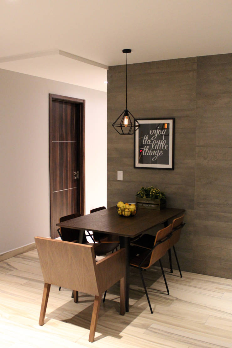 Small dinning room: Comedores de estilo  por S P A C E L A B 