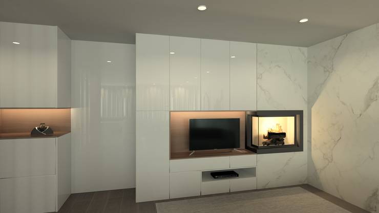 Гостиная в . Автор – QOTDA Design