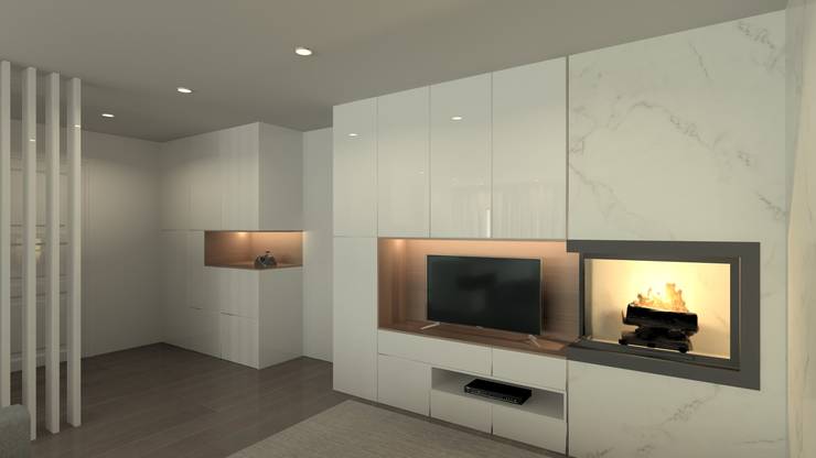 Гостиная в . Автор – QOTDA Design