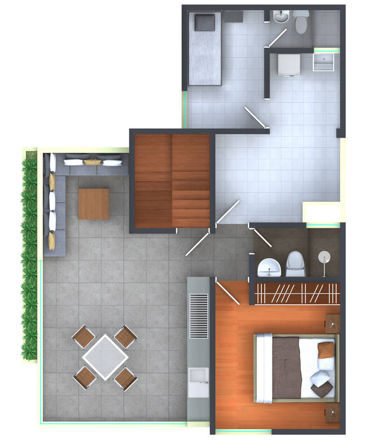 Azotea:  de estilo  por RAUM Estudio