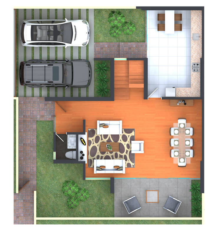 Primera Planta:  de estilo  por RAUM Estudio