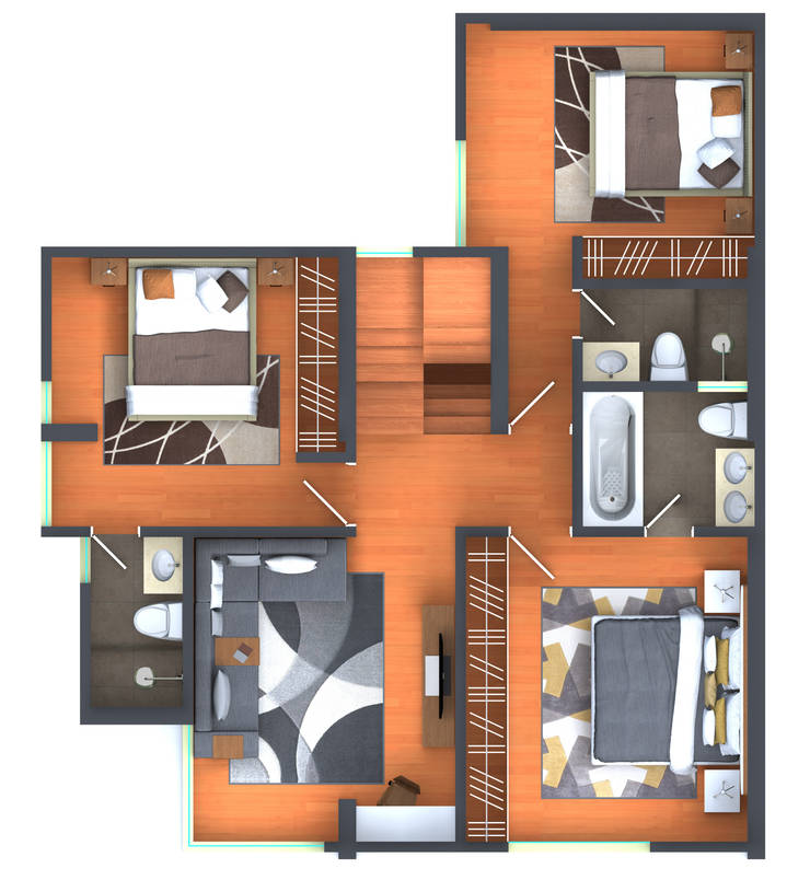 Segunda Planta:  de estilo  por RAUM Estudio
