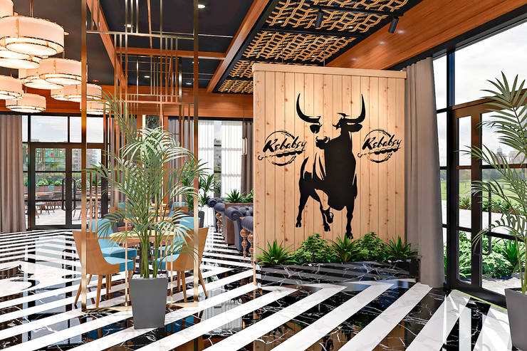 Kebapcy Restaurant: by DMR DESIGN AND BUILD SDN. BHD.