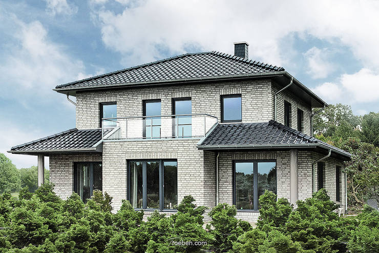 Traumhaus mit Röben Klinker WIESMOOR hellgrau-bunt von Röben