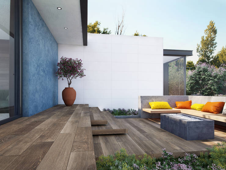 Terrazas con madera cerámica de Interceramic MX | homify